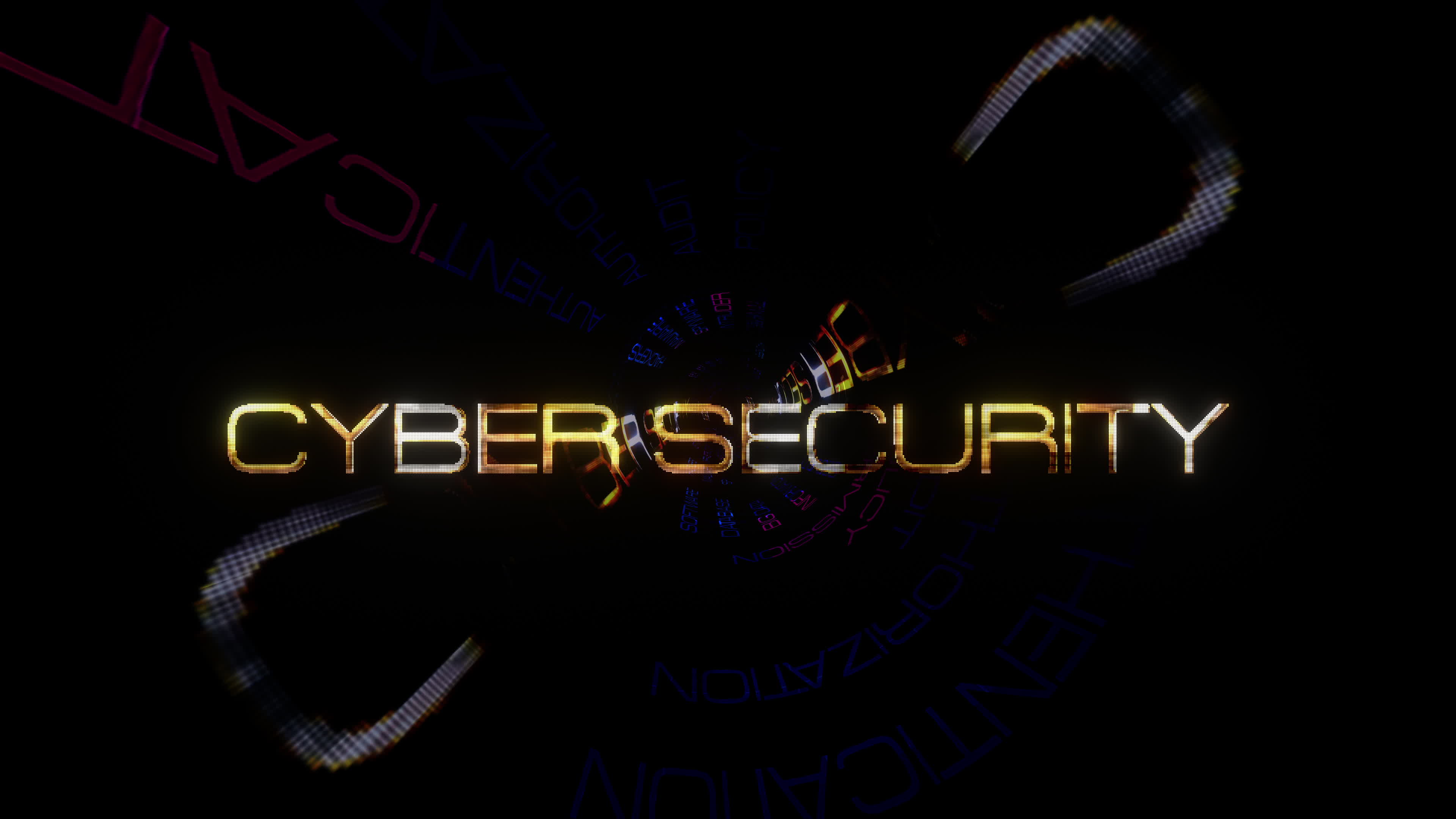 image that says cybersecurity.